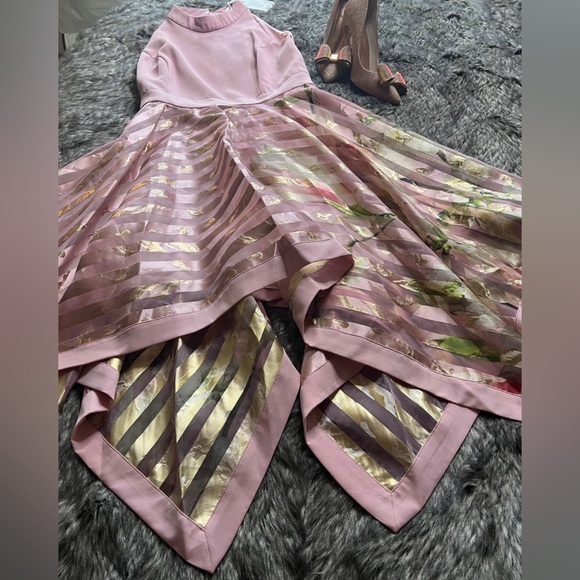Elegant Pink Floral Women's dress by ted baker (New) with tag - Picture 4 of 6